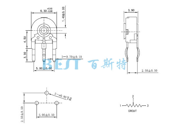 密封式电位器RM060-H1